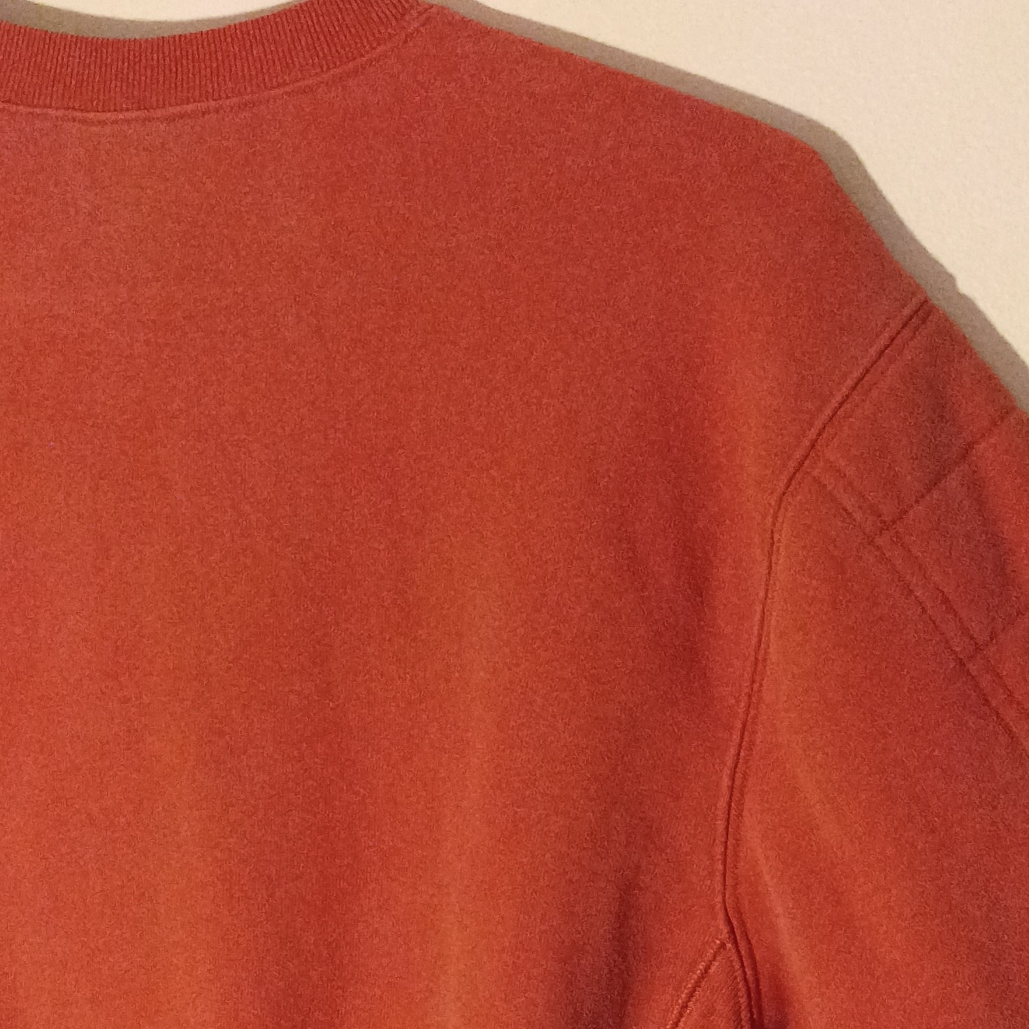 Champion Reverse Weave Sweatshirt Medium Rust Orange Embroidered Logo