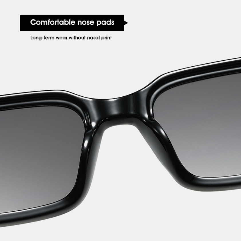 Square Thick Frame Sunglasses For Men Women Classic Outdoor Shade Glasses UV400