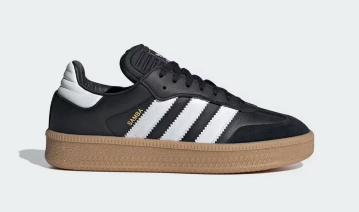 Adidas Men’s Samba XLG Sneakers Core Black Cloud White Gum IE1379 Men’s Size 6.5