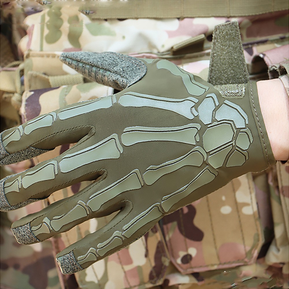 Tactical Skeleton Bone Gloves Military Men Hunting Cycling Shooting Work Gloves