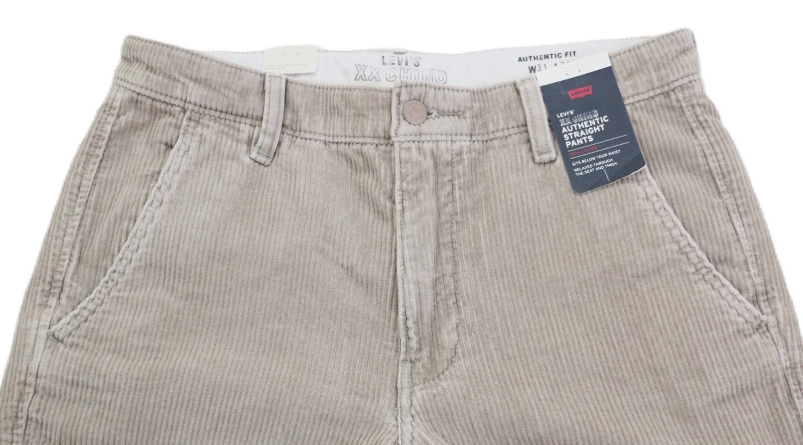Levi’s Premium XX Chino Authentic Straight Fit Corduroy Pants Men’s Sizes