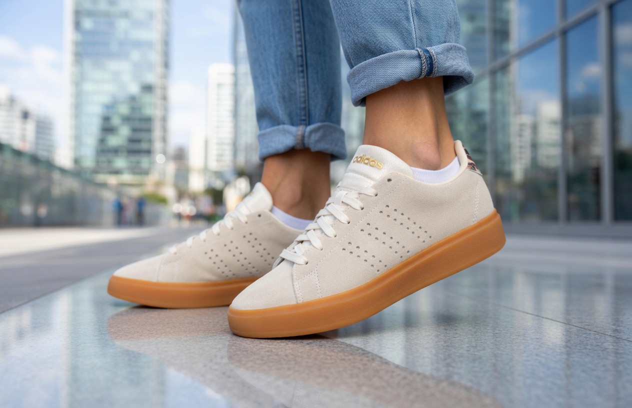 Adidas Advantage 2.0 Women’s Casual Sneakers JQ7396 Beige `Cheetah` Low Top US 8