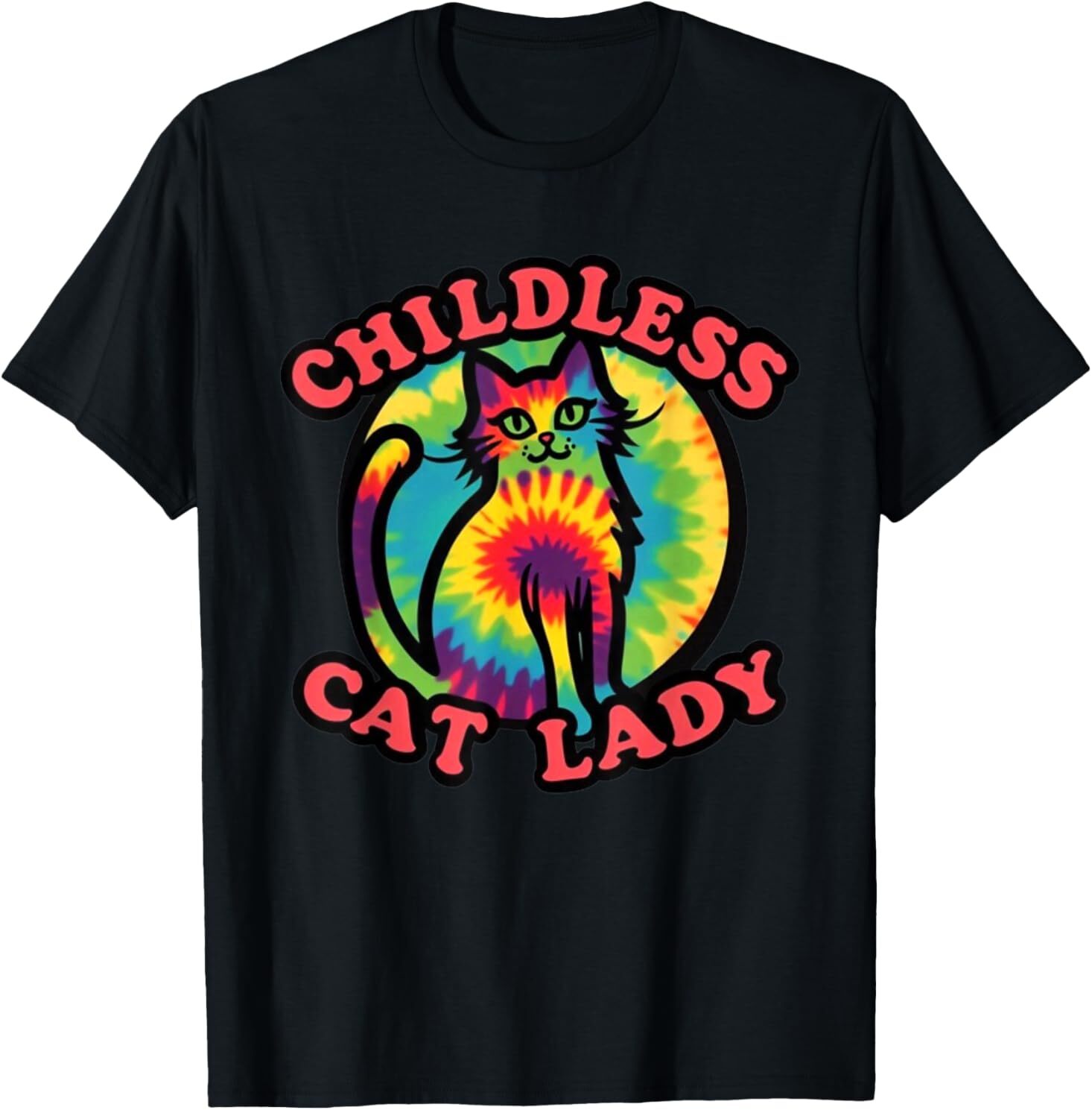 2024 Childless Cat Lady Design Ladies is Voting Kamala Elect T-Shirt