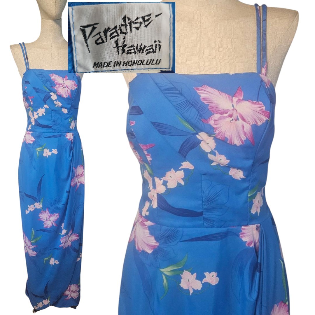 Vintage Paradise Hawaii Floral Dress As Pictured Mkd Sz 12