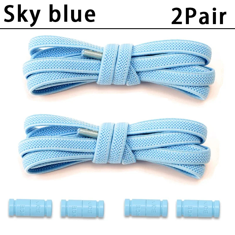 No Tie Elastic Shoelaces Without Tying Sports Shoe Laces for Sneakers Colorful C