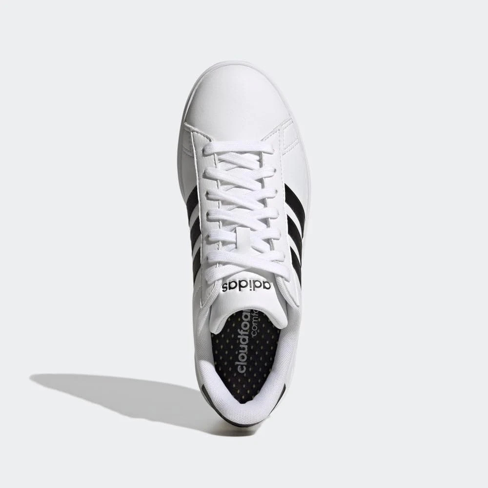 Adidas Men’s Grand Court 2.0 Sneakers White/Black Tennis Shoes Cloudfoam Sz 9-13