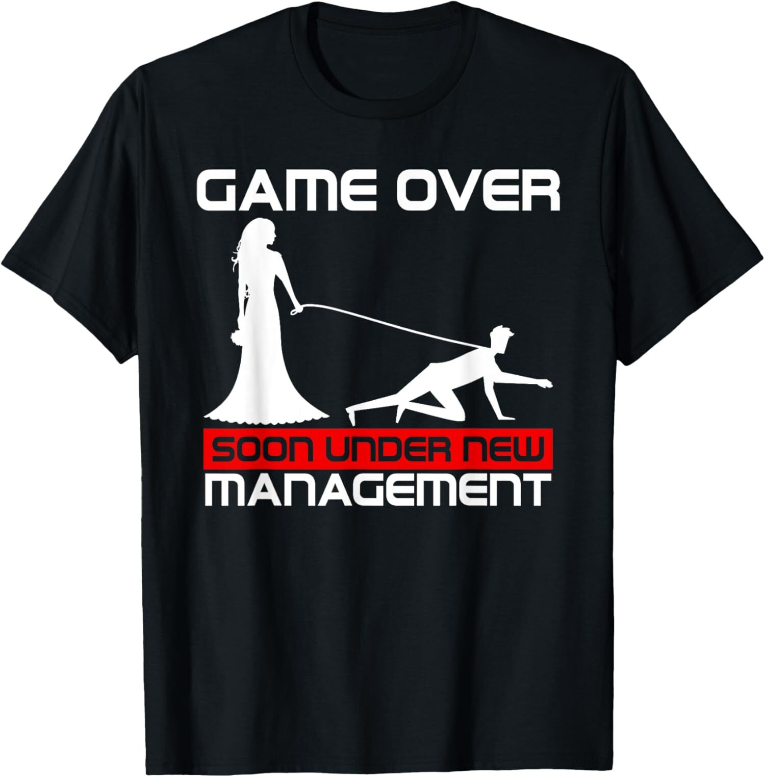 NEW LIMITED Funny Game Over Bride Bachelorette Wedding Just Married T-Shirt