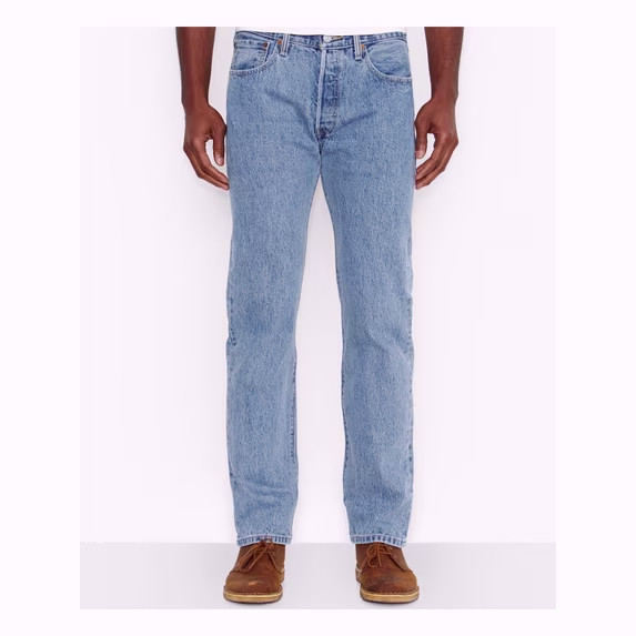 Levis Men’s 505 Regular Fit Jeans Light Stone Wash 31×30
