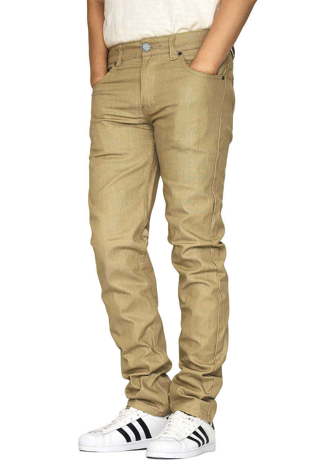 MEN’S STRETCH SKINNY RAW DENIM JEANS VICTORIOUS 8 COLORS -DL936(THICK FABRIC)
