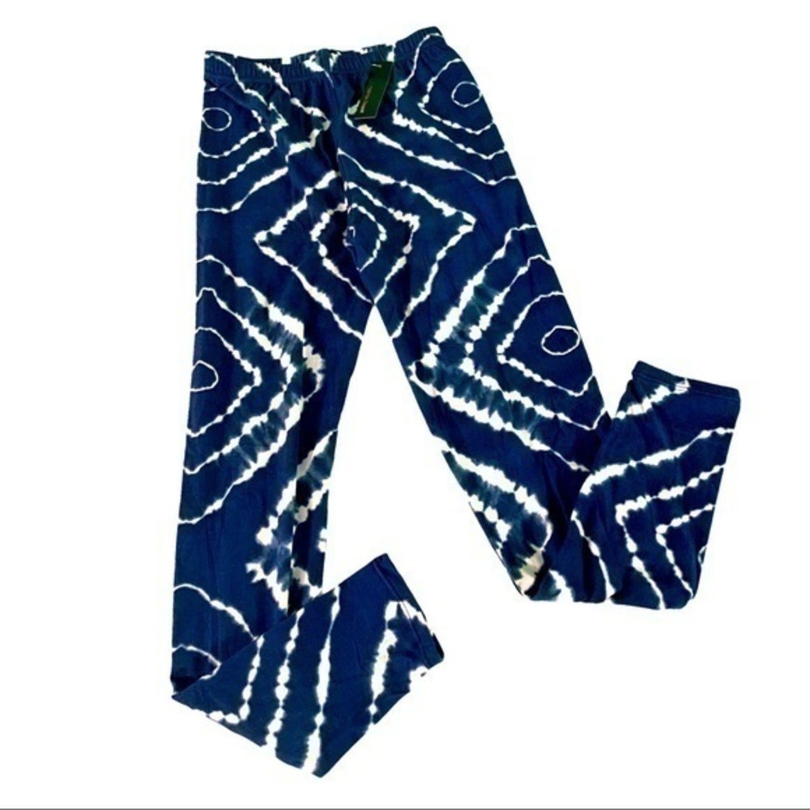 Leggings Depot Navy Leggings Bold Tie Dye Print One size fits most NEW