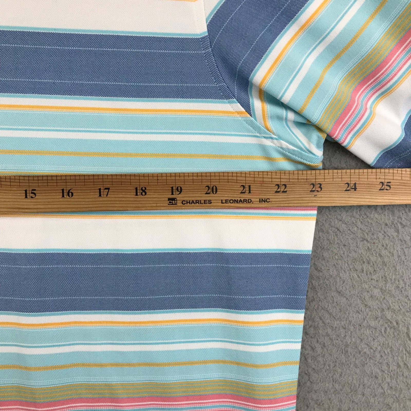 johnnie-O Erwin Lake Polo Multi Colored Stripe size L