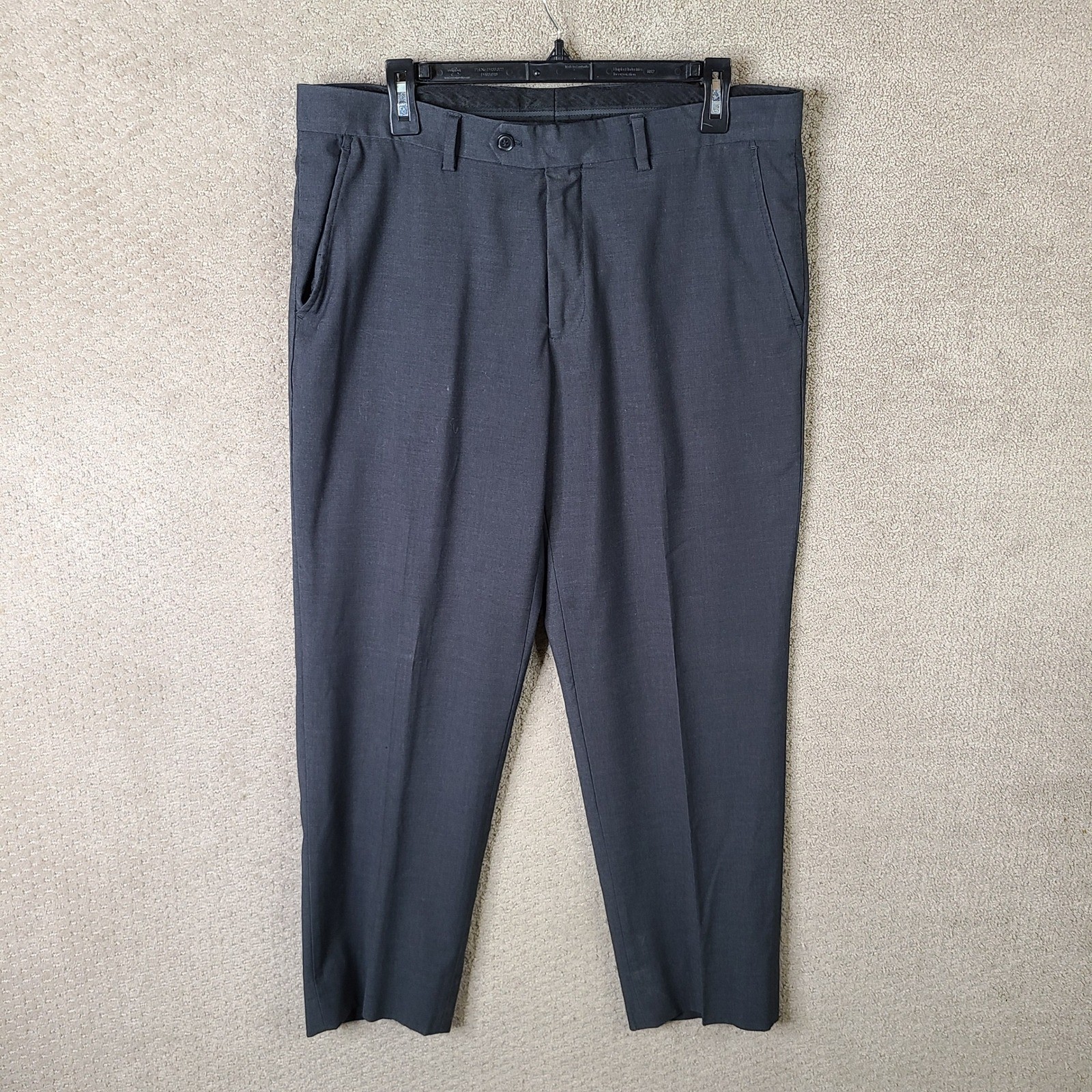 Combatant Gentlemen Pants Mens 34×30 (35×28) Gray Wool Blend Trouser Flat Front