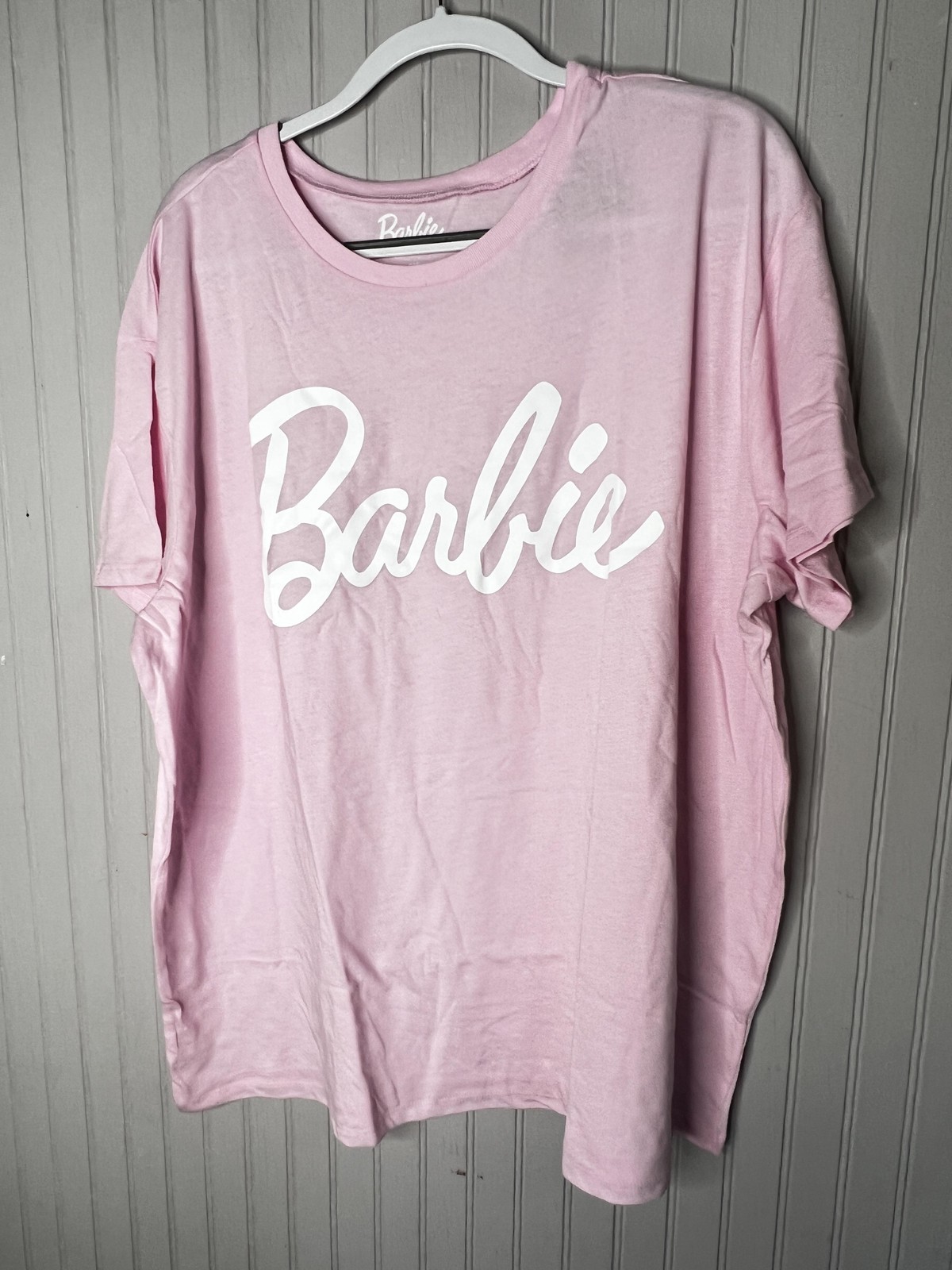Barbie Shirt Womens 3X Pink Grayson Threads Crewneck 2023 Logo Graphic Tee New