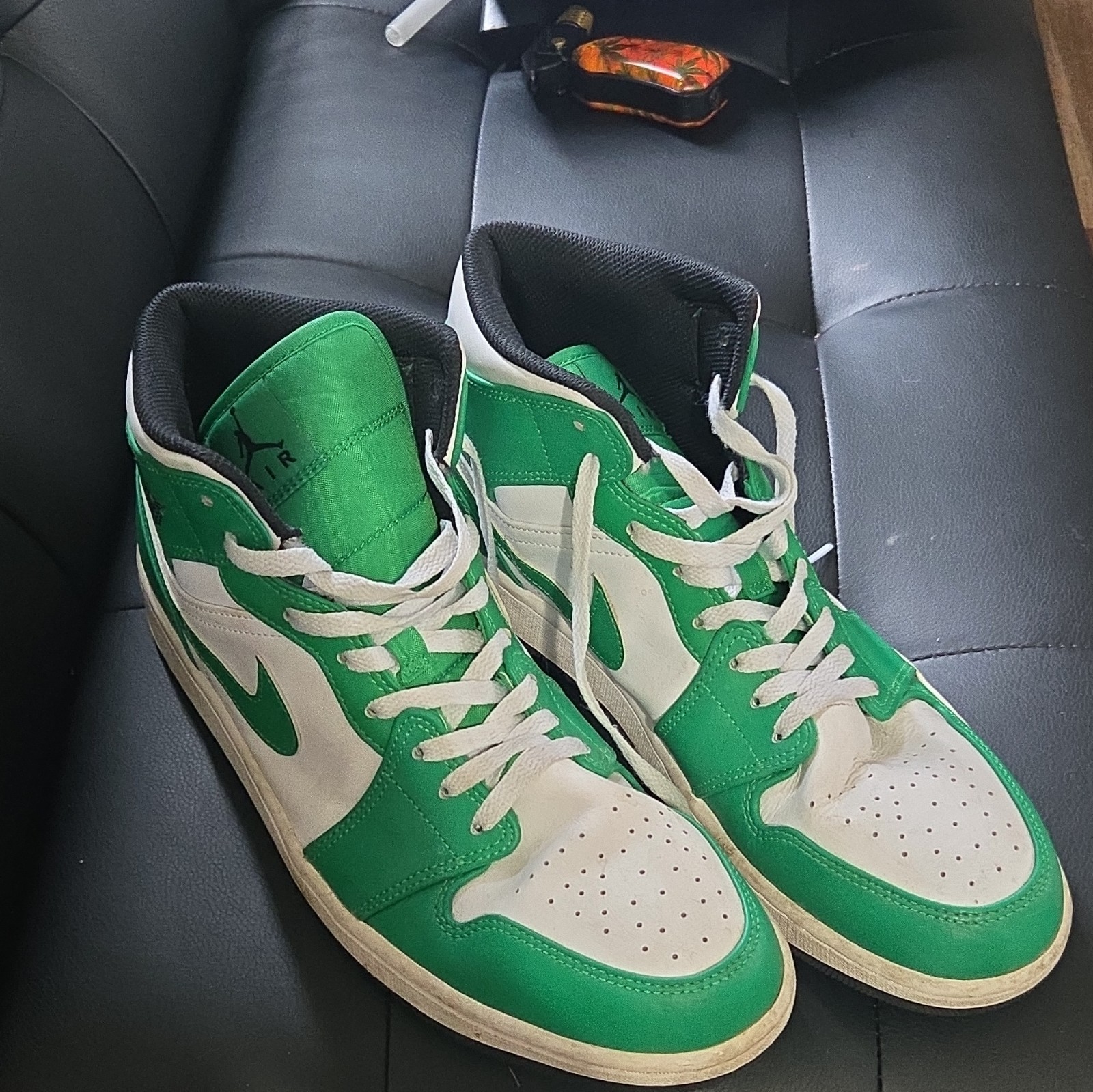 Nike Air Jordan 1 Mid Men’s Size 10.5 Lucky Green/White DQ8426-301