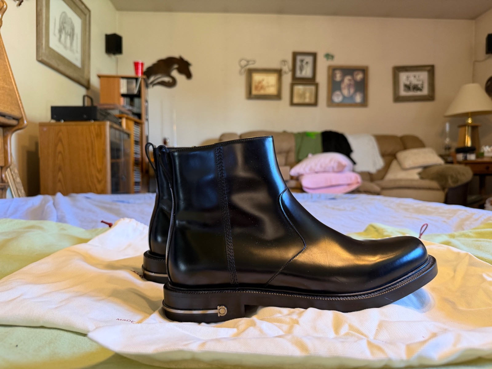 Ferragamo Zip Up Boots – Never Worn – Size 9.5 EE