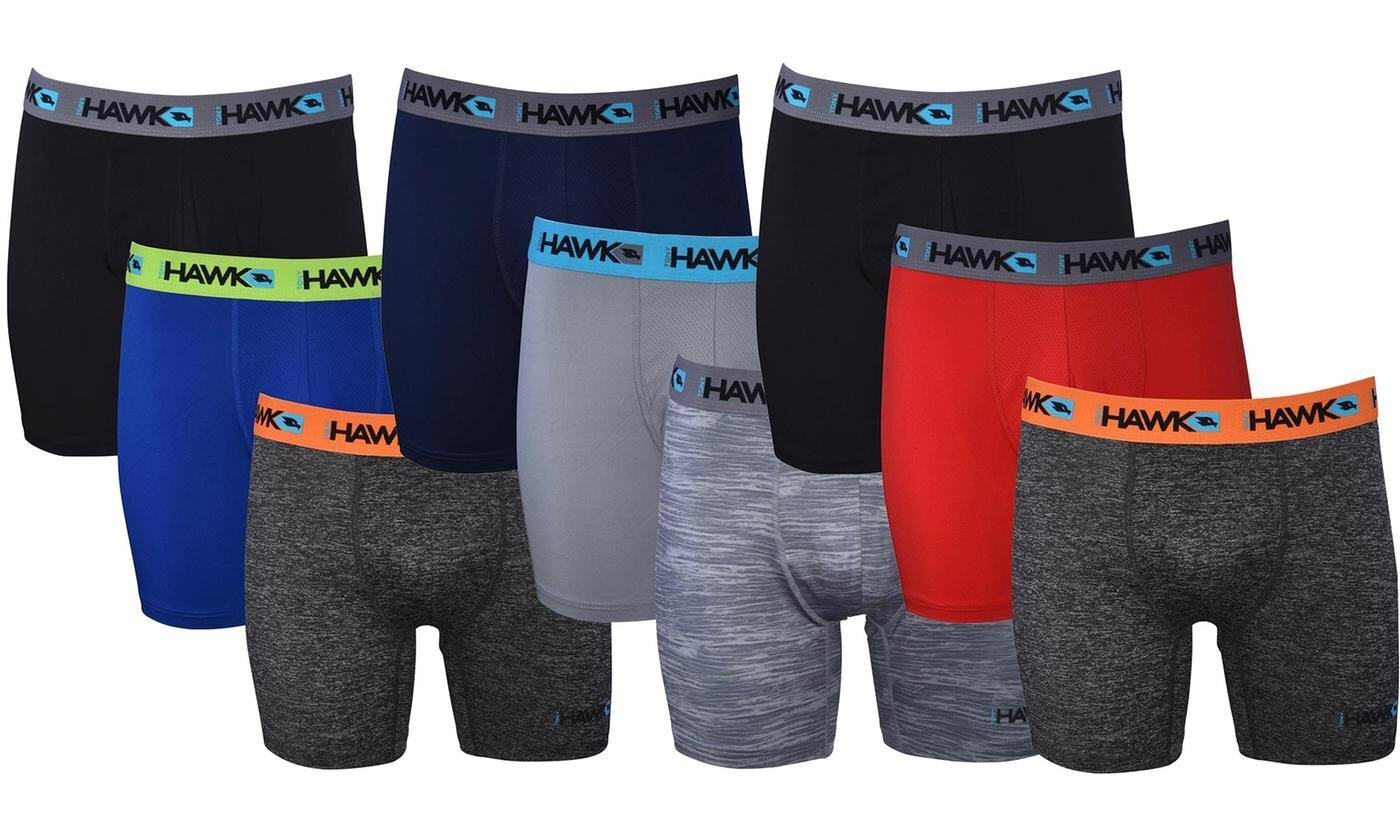 Tony Hawk Mens Performance Underwear 3-Pack Stretch Boxer Briefs Up to Size 5X!!