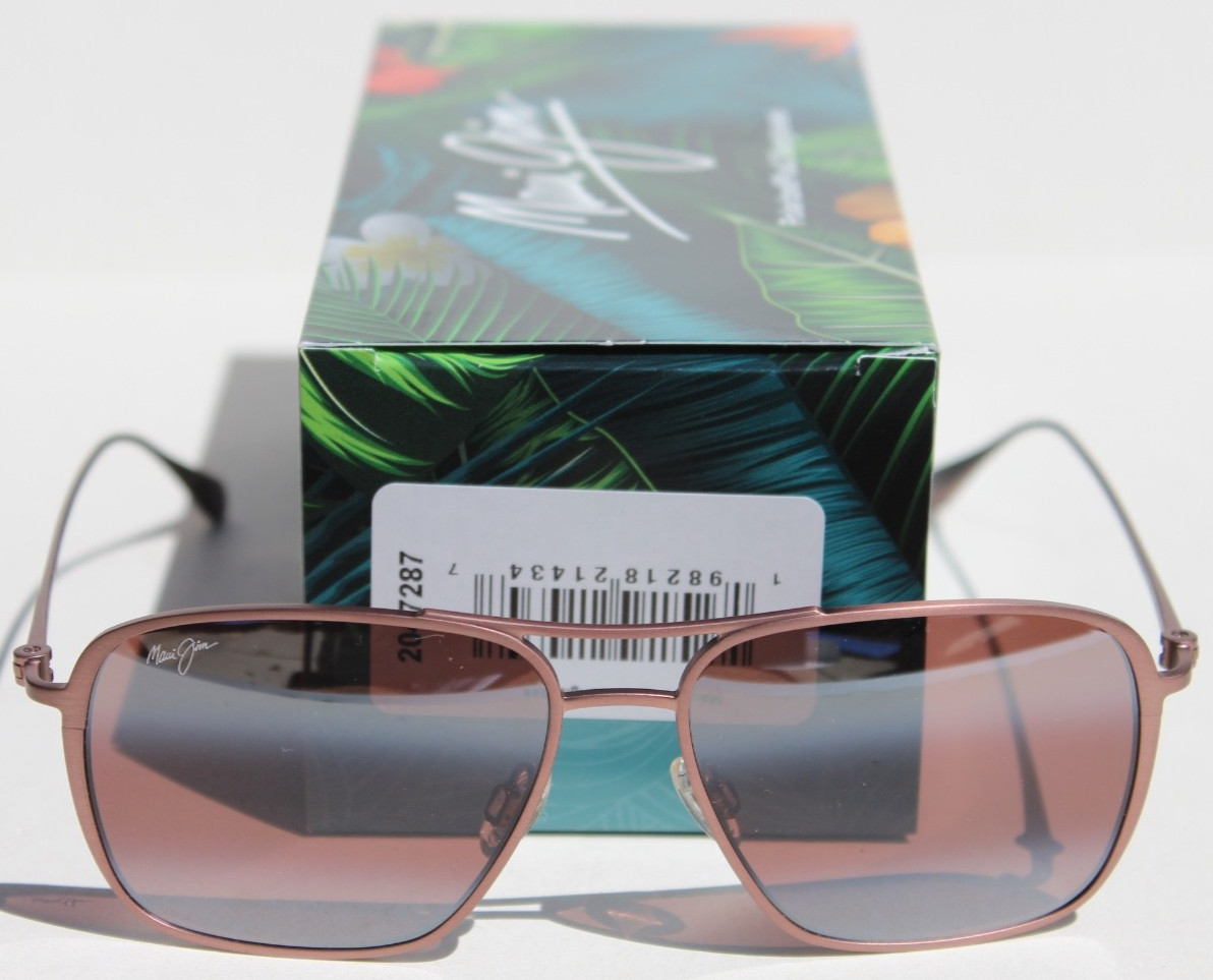 MAUI JIM Beaches POLARIZED Sunglasses R541-19A Satin Brown/Maui Rose NEW Japan
