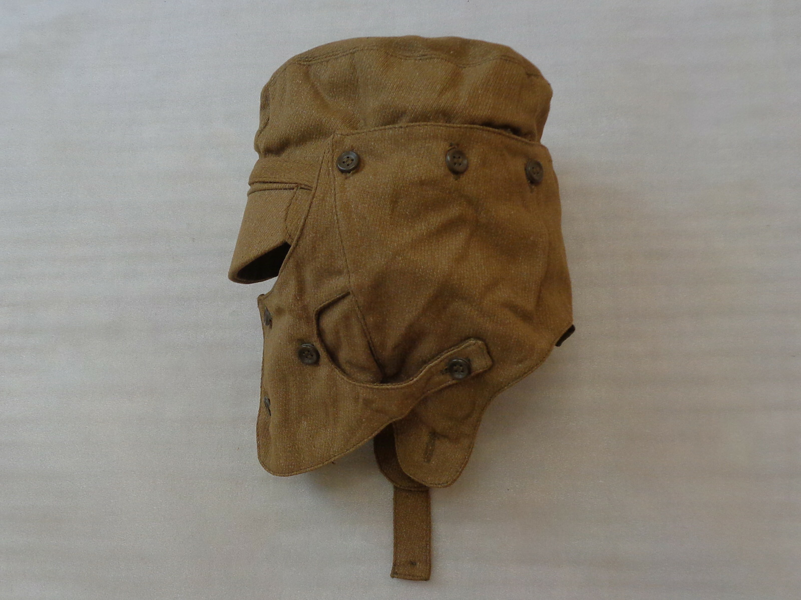 Soviet Army Hat Cap Neck Flap Face Shield Russia Afghan War Vtg Military Surplus