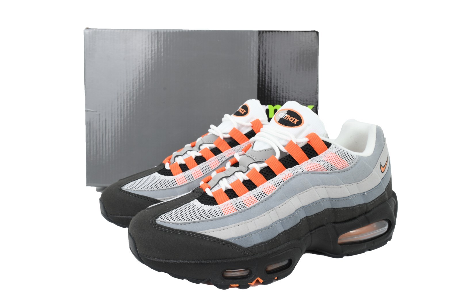 Nike Air Max 95 Orange Grey Black Men’s Casual Running Sneakers