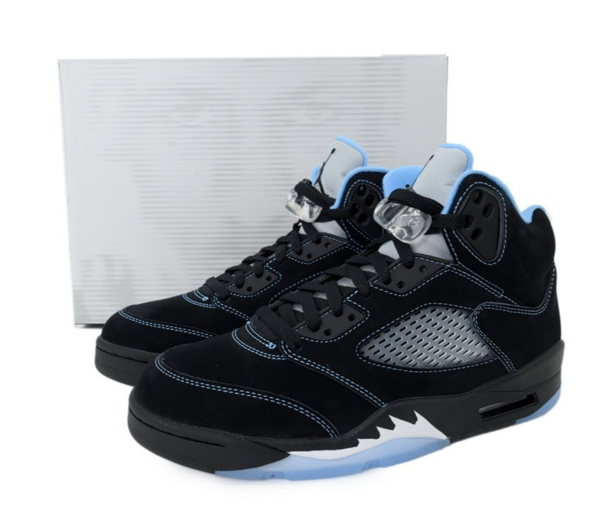 Jordan 5 ‘Black University Blue’ 2026 High Top Baketball Shoes DD0587-008