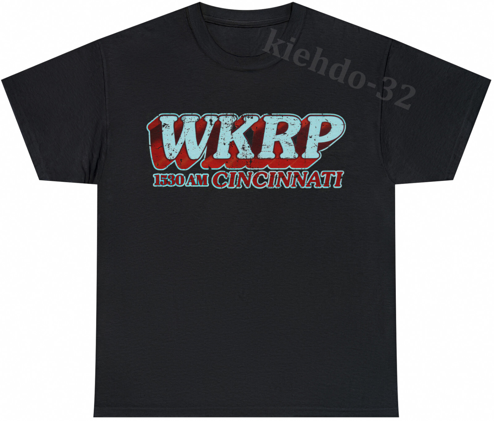 WKRP Cincinnati 90s Vintage Faded Look Retro Ohio T-Shirt S-5XL Men Women Unisex