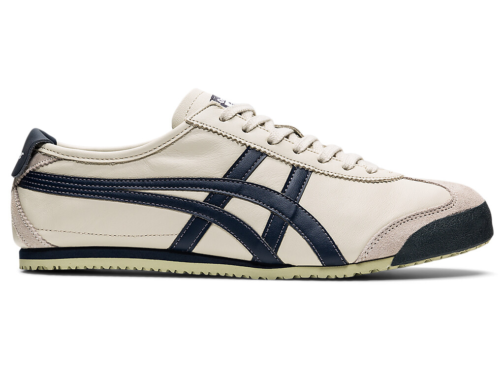 Onitsuka Tiger MEXICO 66 Natural Navy Leather Sneakers Casual Shoes Unisex