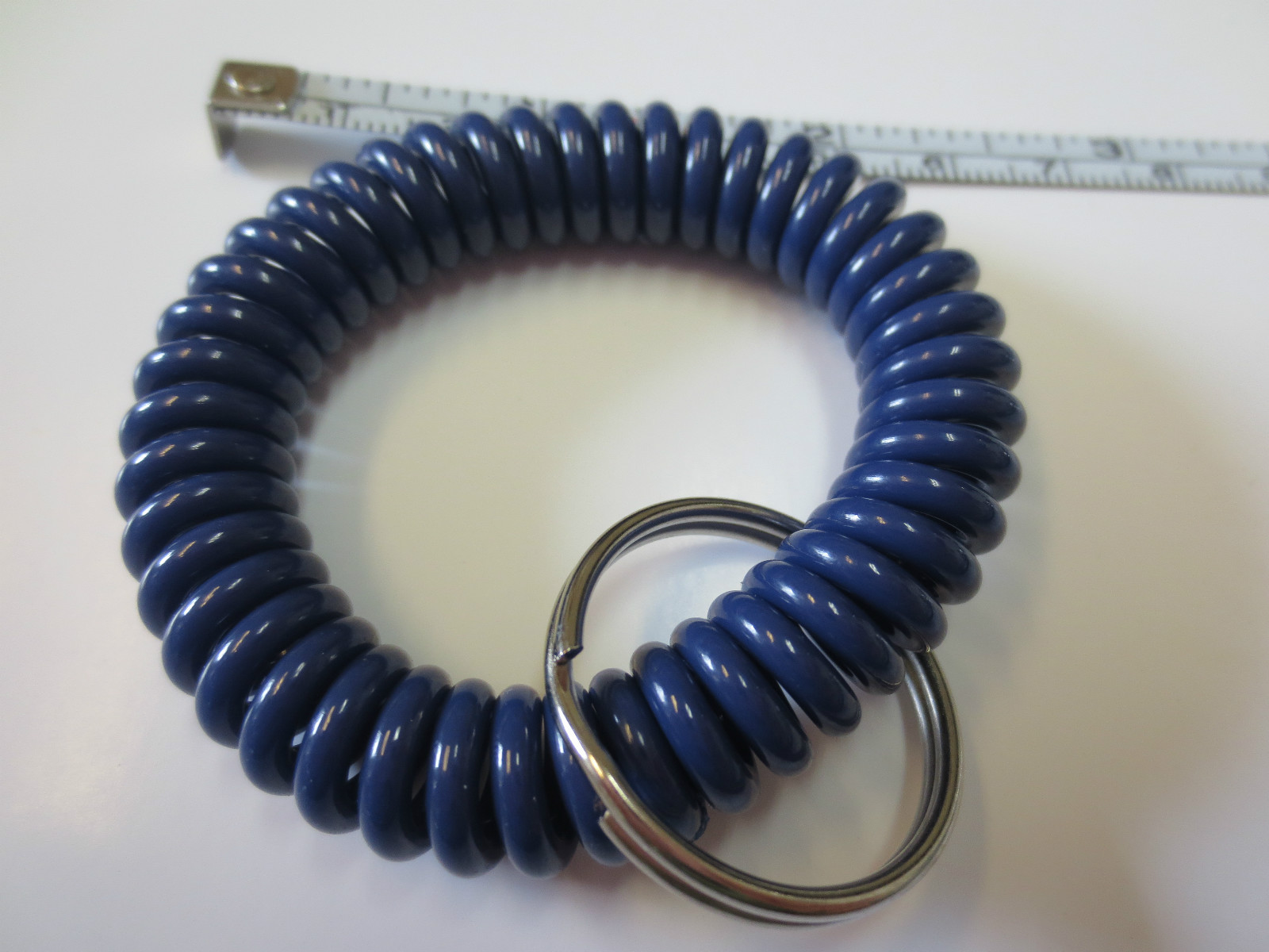 1 pc Nero Blue Spiral Wrist Coil Key Chain/New High Quality /Flat Rate Shipping