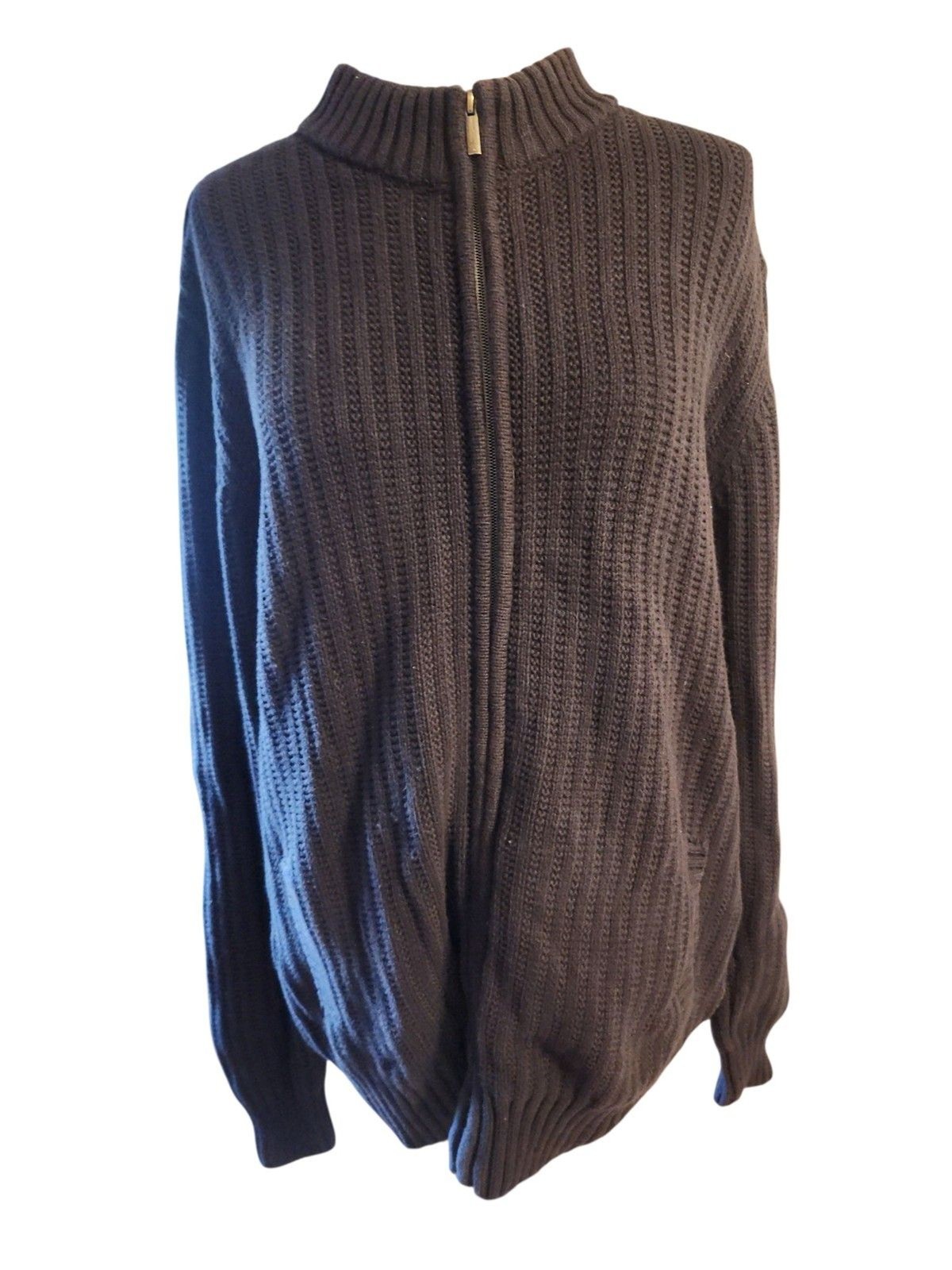 Fynch-Hatton Full Zip Cardigan Sweater Mens XXL Navy Preppy Academia Fisherman