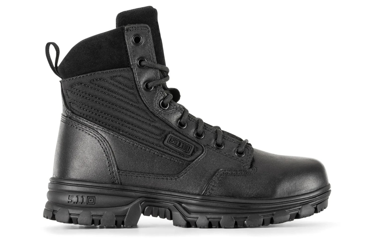 5.11 Tactical EVO 2.0 6″ Women’s Side-Zip Leather Boots Ortholite Footbed Black