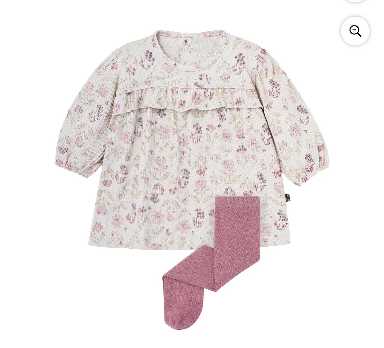 Modern Moments Baby Girl Floral Dress & Tights Outfit Set 2-Piece 18 Months NWT