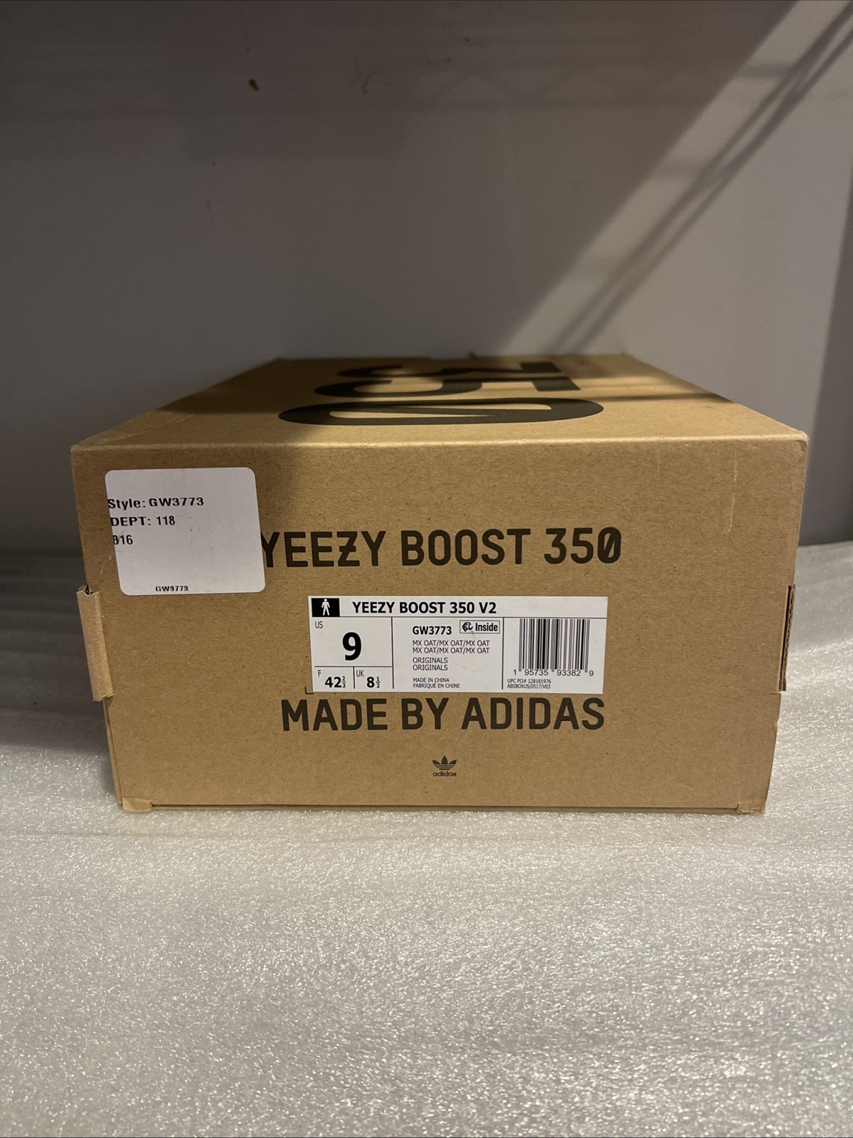 Adidas Yeezy Boost 350 V2 MX OAT GW3773 Men’s Size 9 NEW – EMPTY BOX ONLY