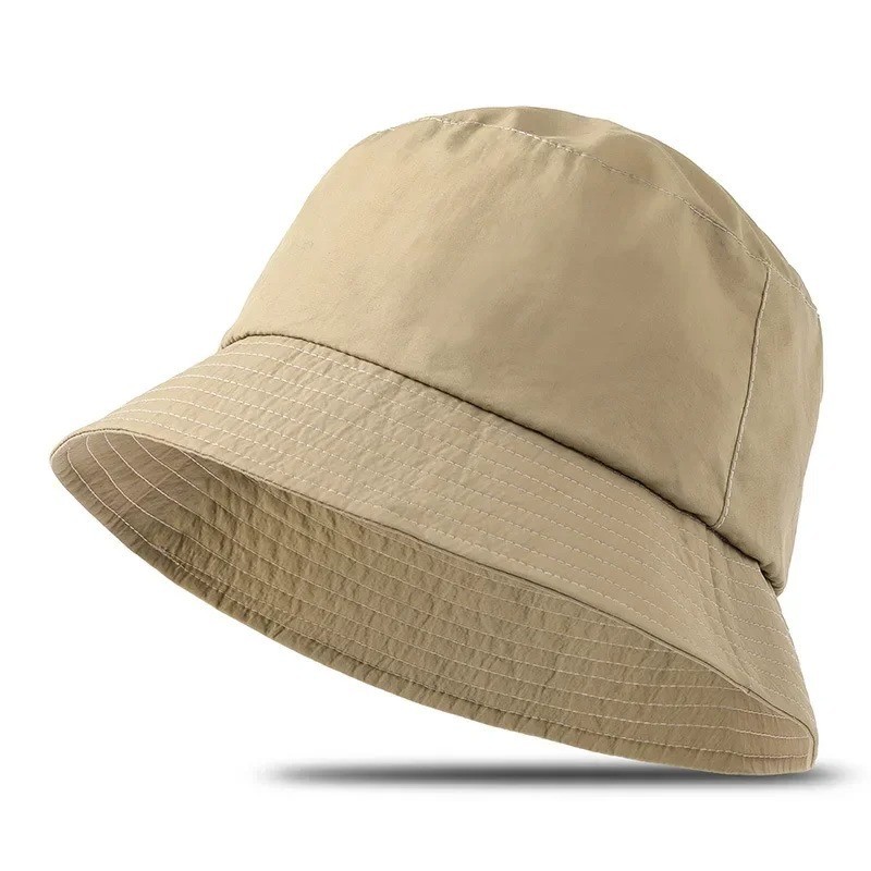 Portable Waterproof Bucket Hat XXL 70cm Large Head Sun Hat Men Women Wide Brim
