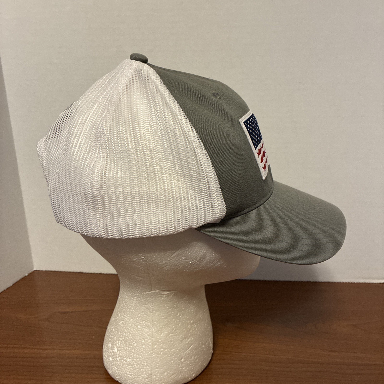 Columbia PFG Fish Flag Mesh Back Snapback Hat/Cap