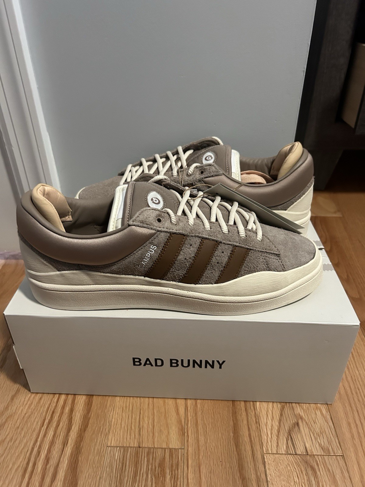 adidas Bad Bunny Campus Chalky Brown Sneakers Size 12