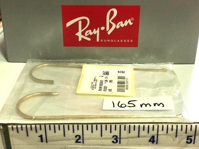 Genuine Ray Ban Replacement Wrap Around Cable Arms Gold Aviator 165 170 180mm