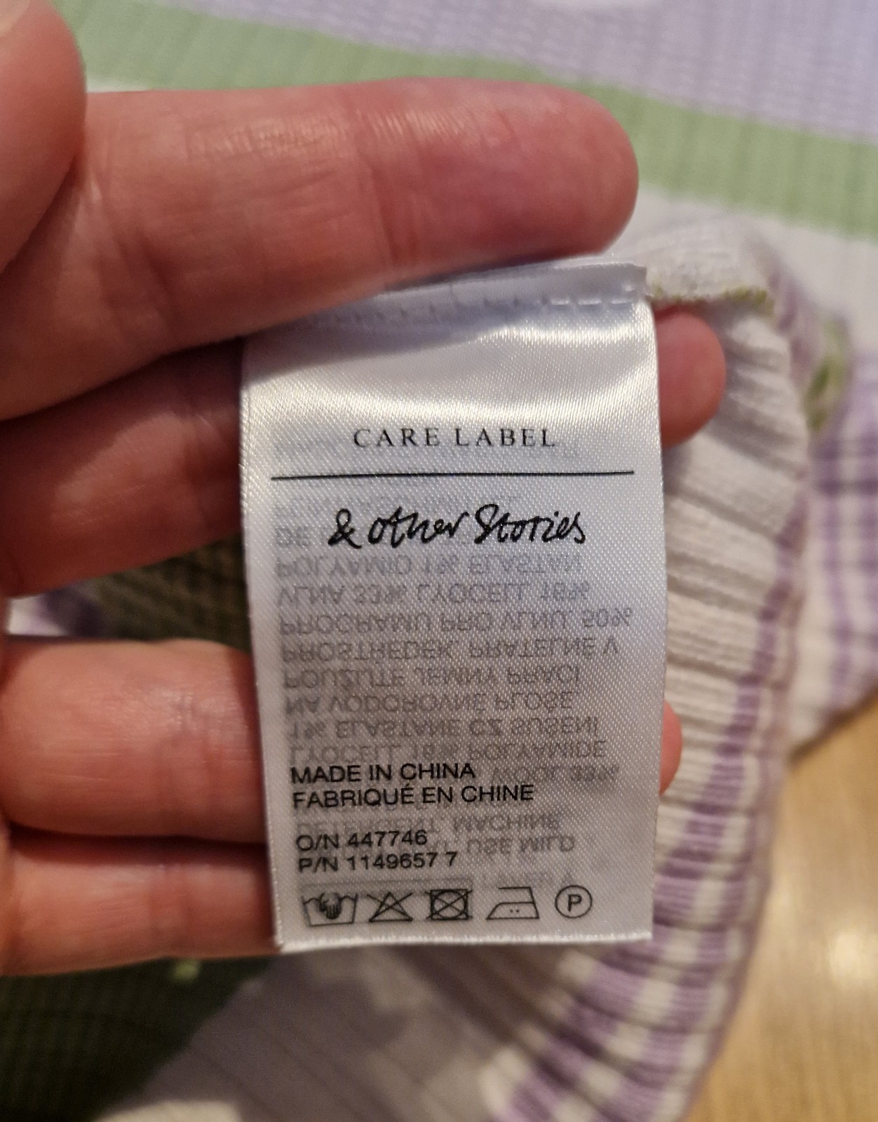 ​& Other Stories Paris Atelier Wool Blend Striped Ribbed Mock Neck Top Vest L
