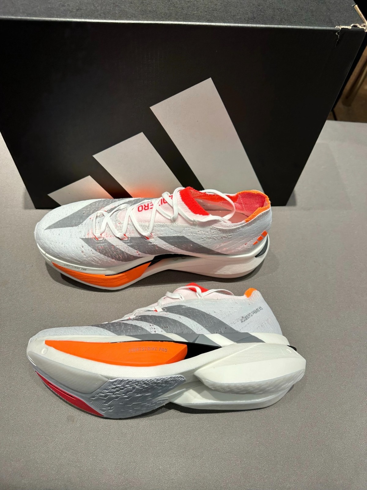 Adizero Prime X 3.0 Strung Running Shoes Unisex Gray – JP9192