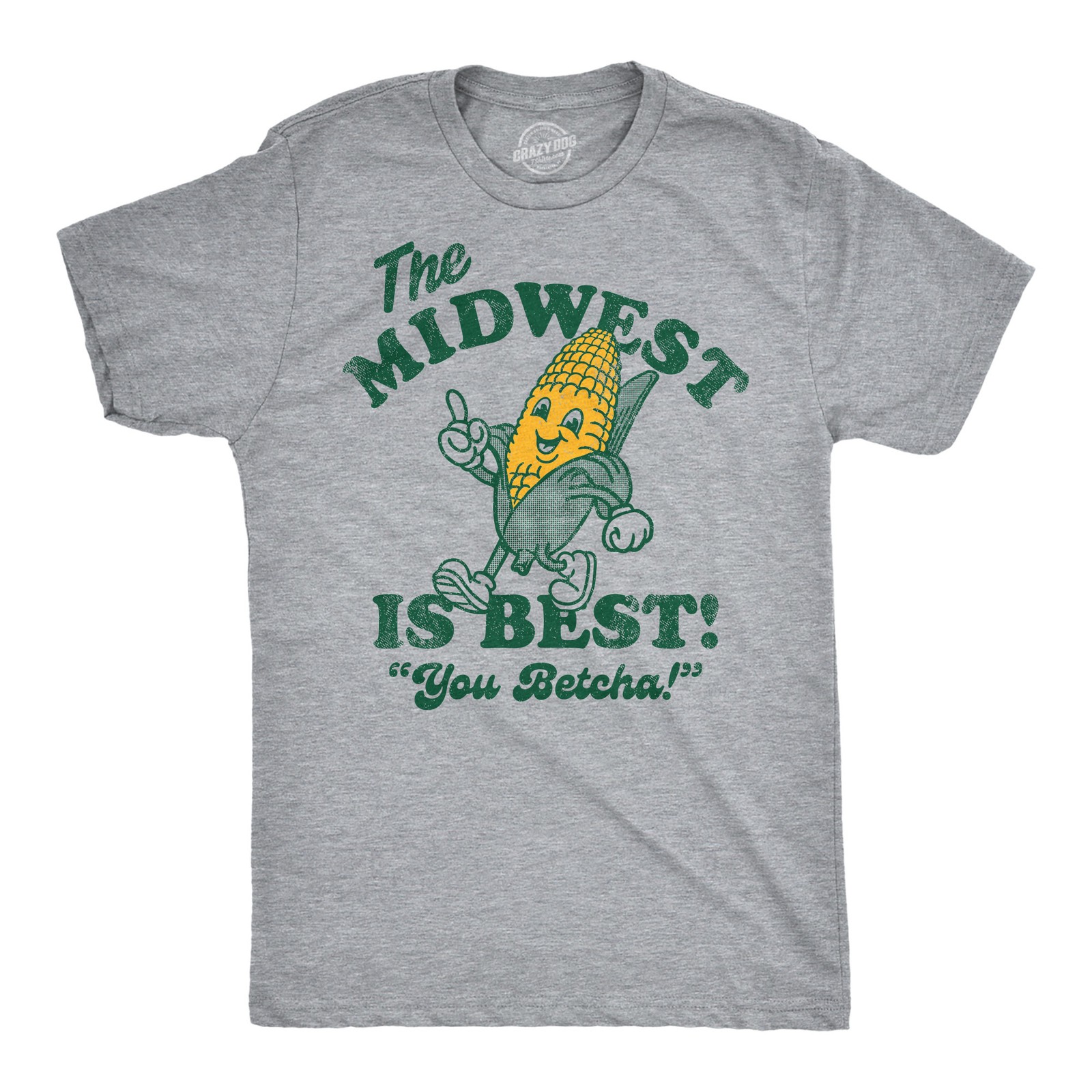 Mens Funny T Shirts The Midwest Is Best Sarcastic Western Graphic Tee for Men