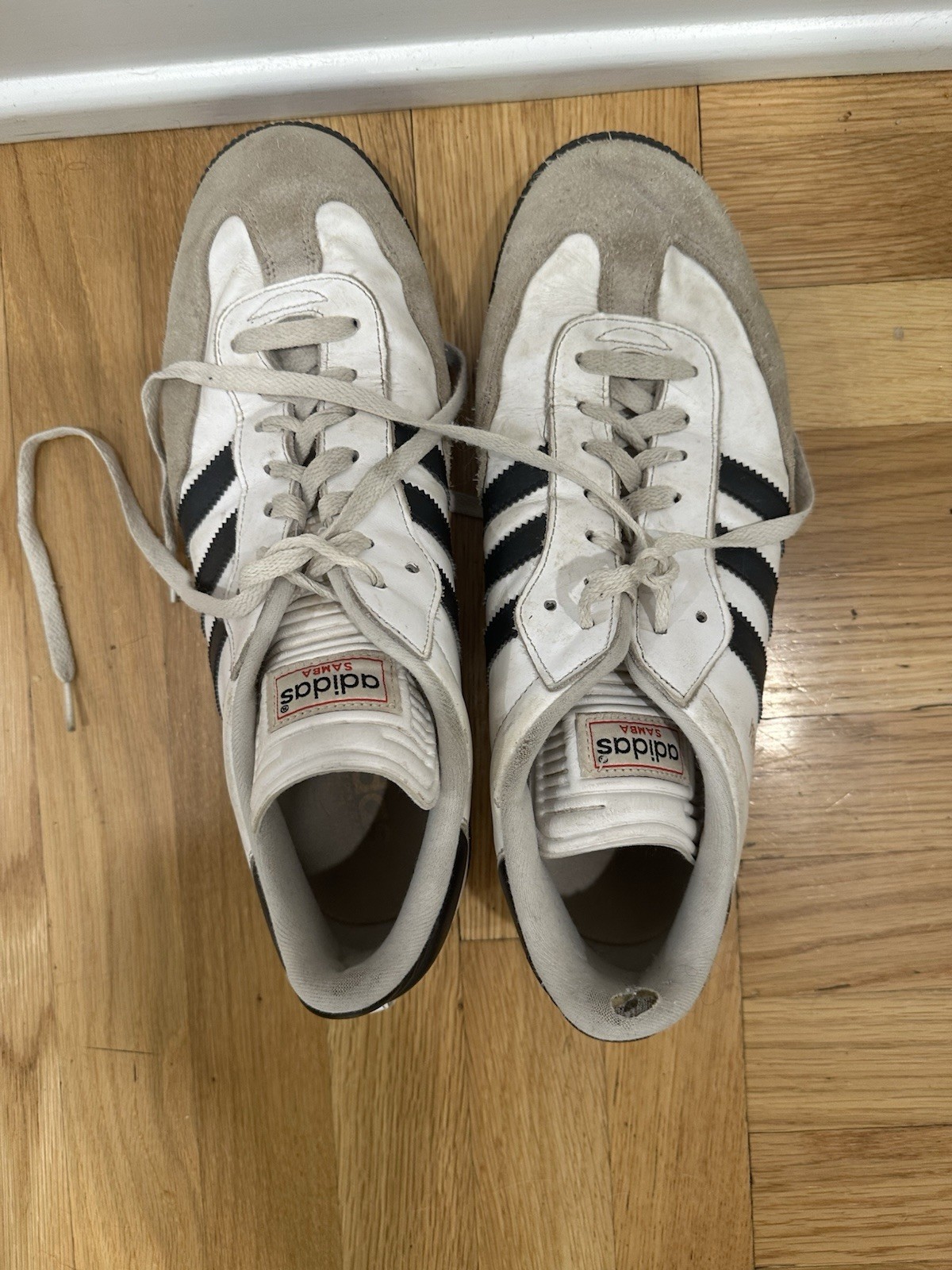 adidas Samba Classic Men’s Size 12 Trainers Sneakers White/Black, 772109