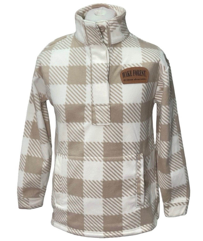 Rivalry Threads 91 Wake Forest Women’s White Plaid Sweater Size Medium