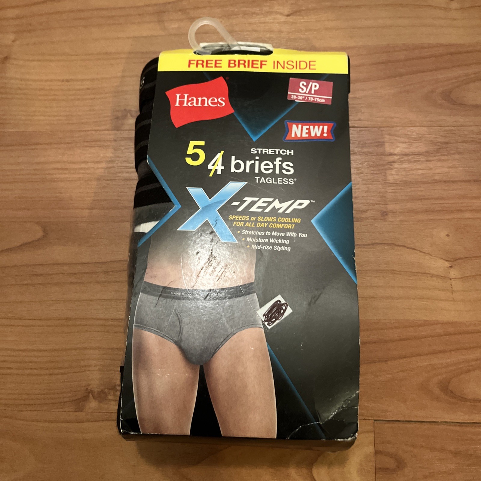 Hanes Premium Men’s X-TEMP Comfort Cool 5 Tagless Briefs Stretch Size S 28-30