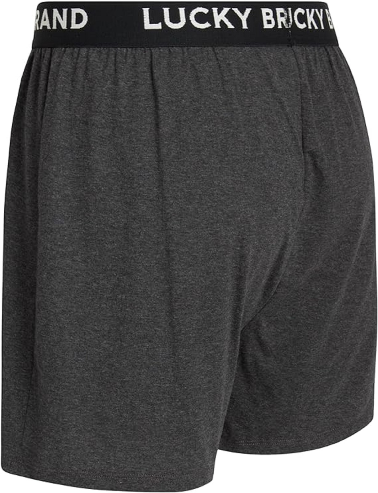 Lucky Brand Knit Boxer Shorts Cotton Assorted Black/Gray Color Underwear 4 Pack