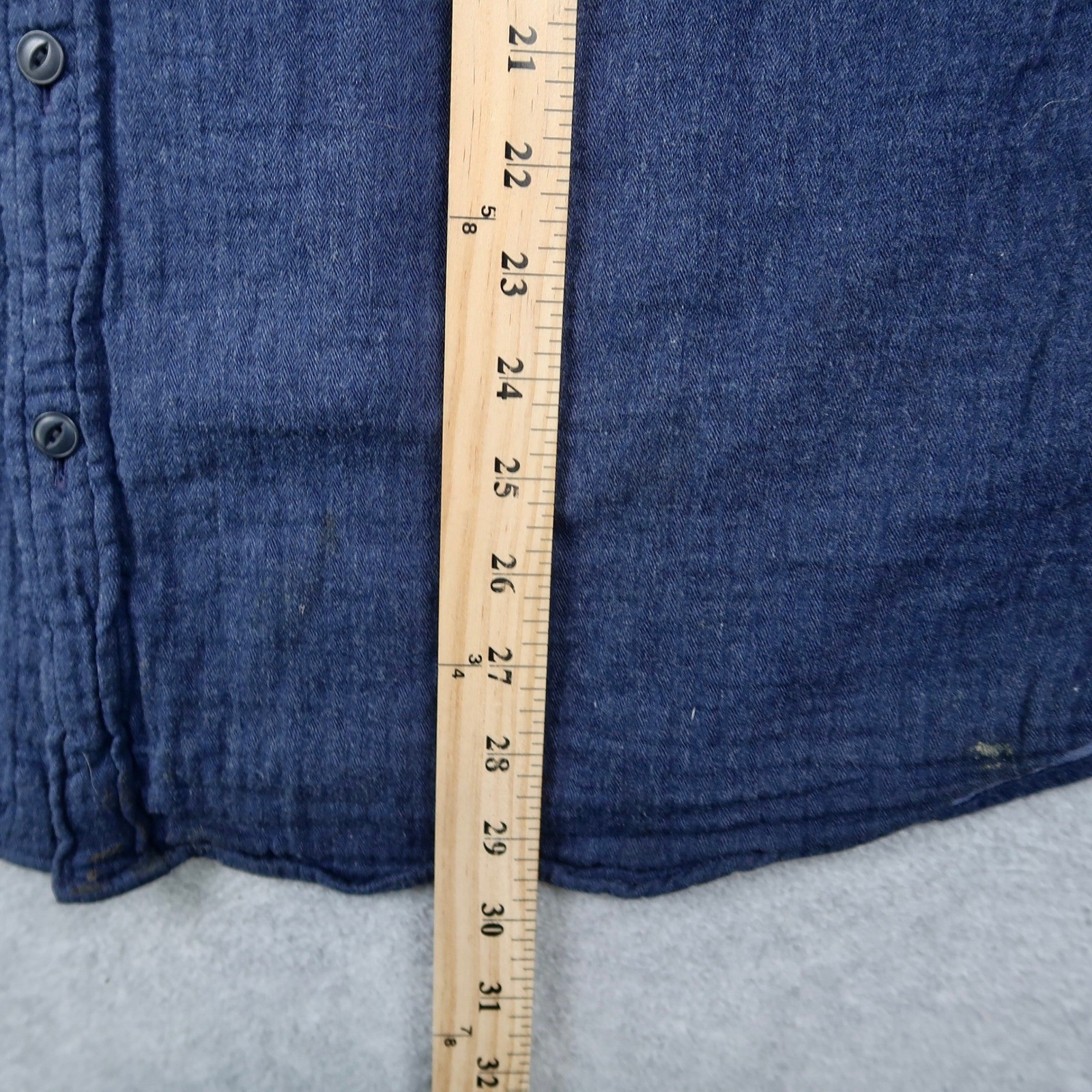 Vineyard Vines Mens Large L Classic Fit Shirt Blue Cotton Long Sleeve Button Up