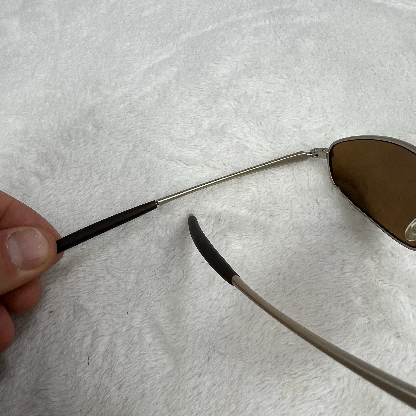 Vintage Oakley A Wire 2.0 Sunglass Gold Tan Frame Gold Brown Lenses