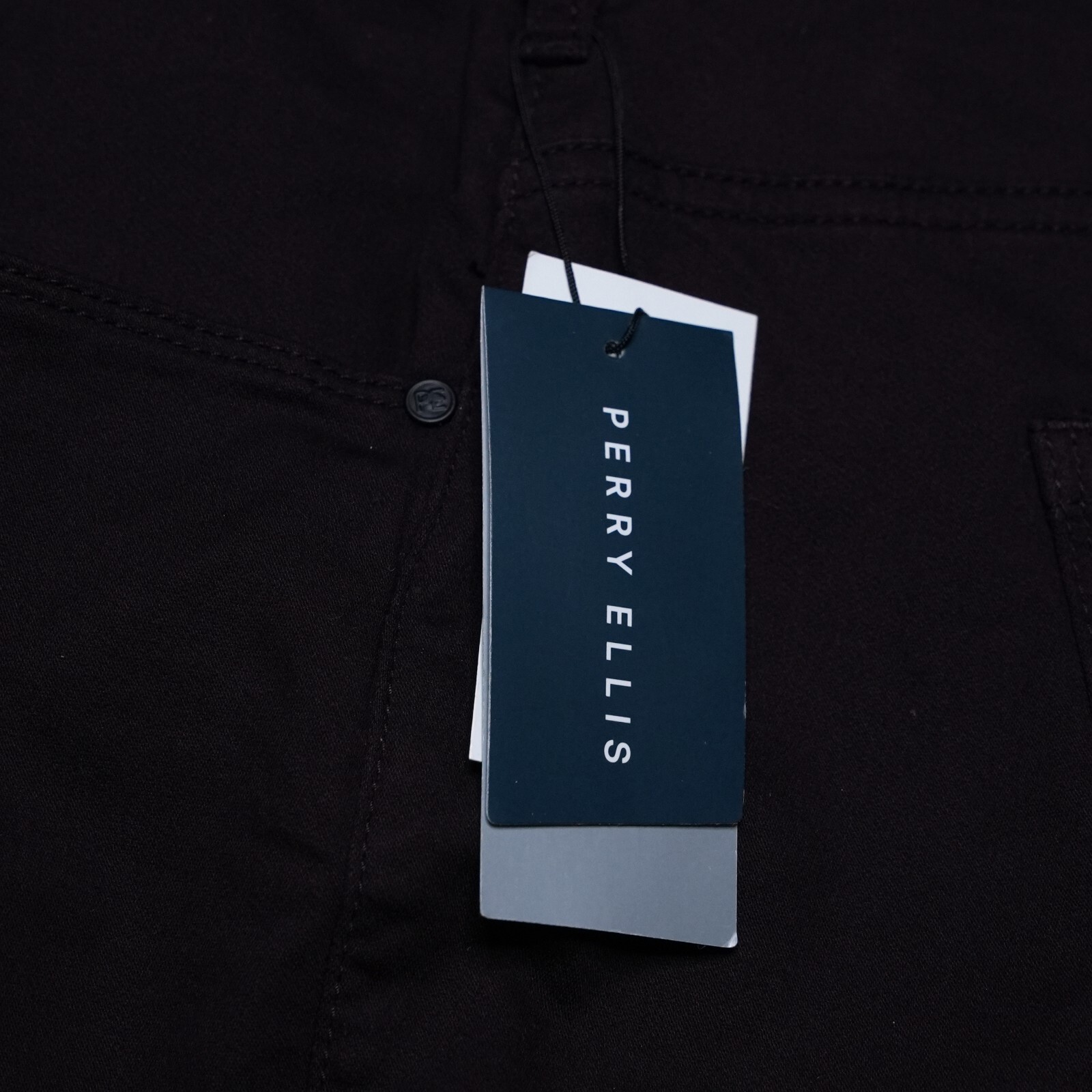Perry Ellis Men’s Anywhere Pants XXL 44″x34″ SLIM FIT Dark Burgundy Stretch NWT