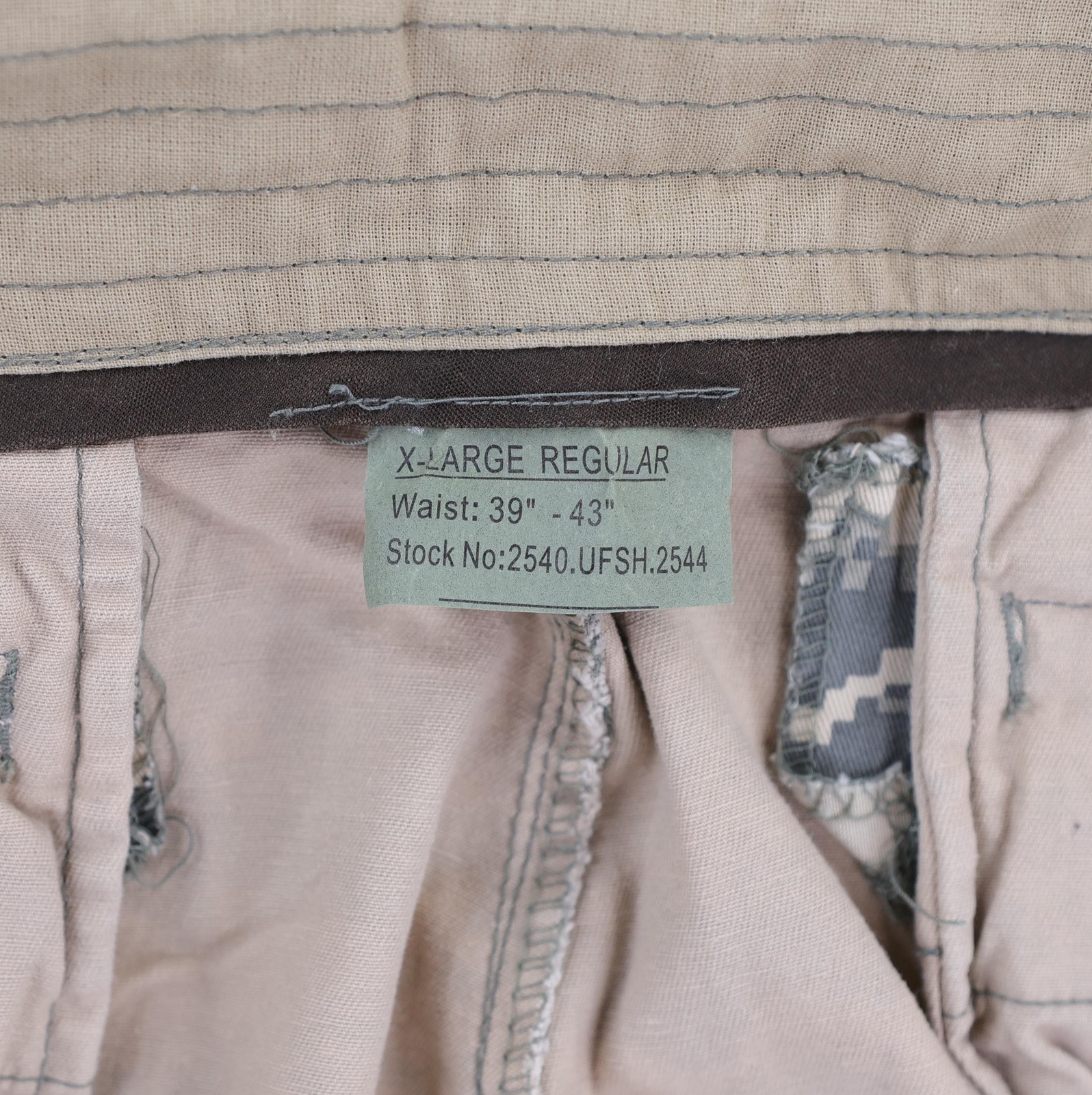 Rothco Infantry Utility Shorts Mens XL Beige Camo Cargo Cotton Army Outdoor NWT