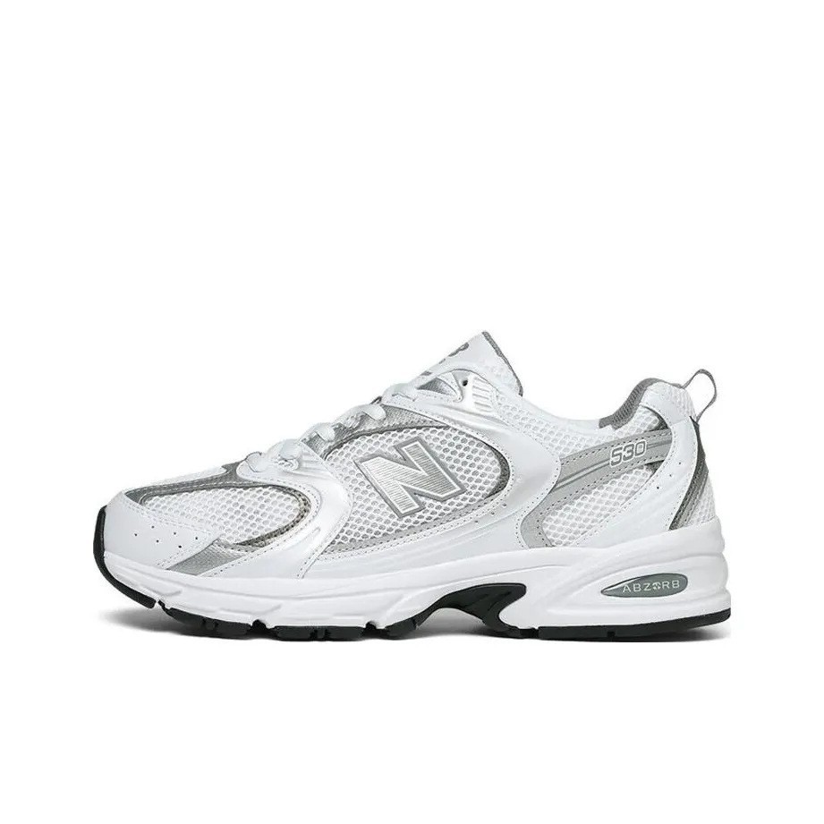 New Unisex NB 530 Running Shoes White Silver Sports Sneakers Women And Men Size