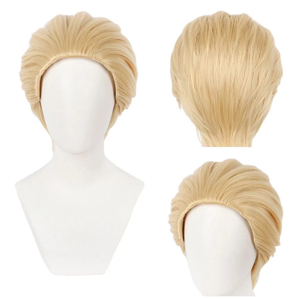 Synthetic Wig Anime Kinji Hakari Cosplay Wig Halloween Props Heat Resistant Hair