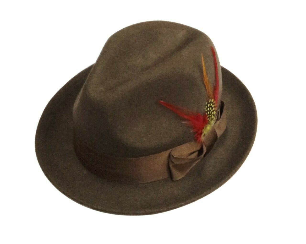 New Men’s 100% Wool Quality Fedora Trilby God Father Hat S-XL by Fortino Landi