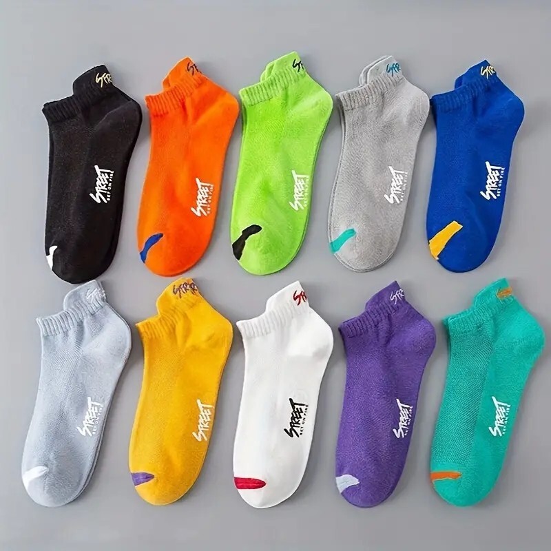 10 Pairs Socks | Ultra-Thin Low Cut Invisible Socks | Breathable for Casual Wear
